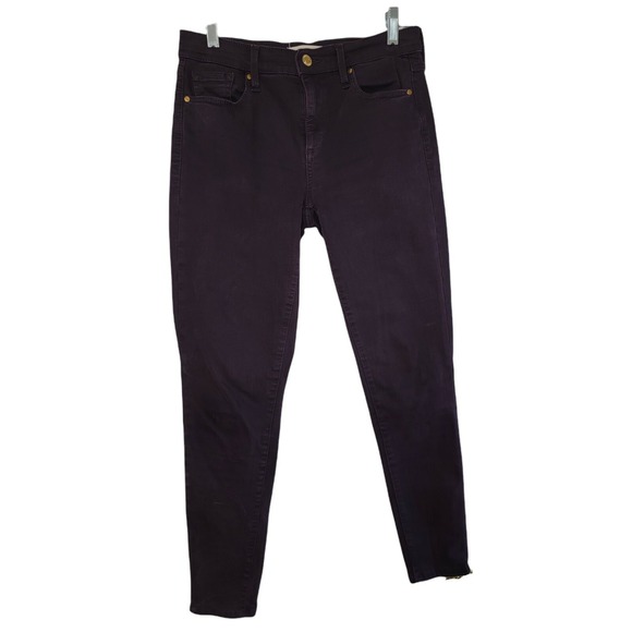 GAP Denim - GAP 1969 True Skinny Jeans Womens 27R Deep Plum Wash Zipper Ankle Detail